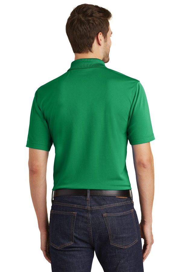 MENS POLYESTER DRY ZONE UV MESH SS POLO - Abaucus - Image 2