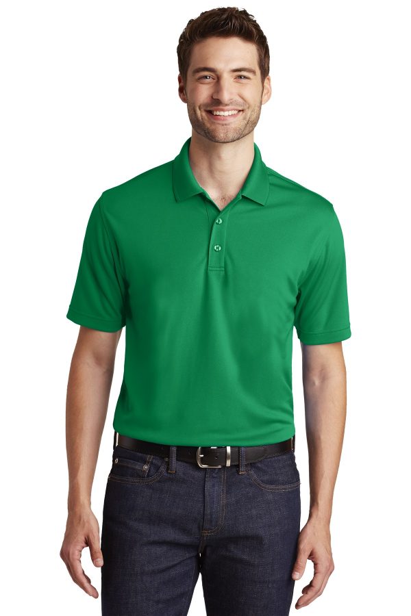 MENS POLYESTER DRY ZONE UV MESH SS POLO - Abaucus