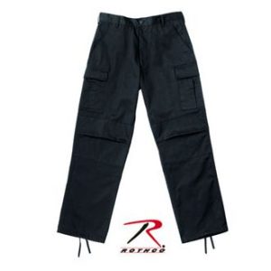 Rothco Relaxed Fit Zipper Fly BDU Pant - Black SECURITY USA