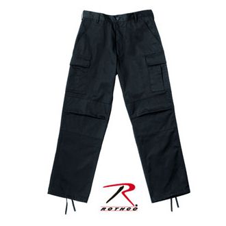 Rothco Relaxed Fit Zipper Fly BDU Pant - Black SECURITY USA