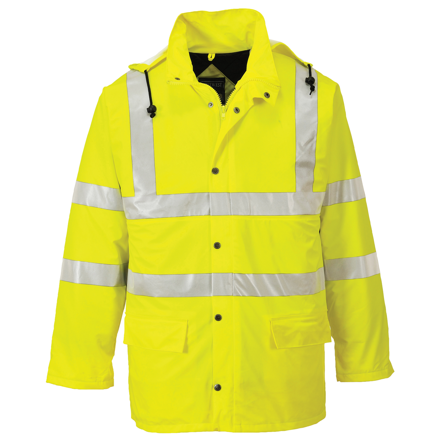 LINE HI VIZ RAIN JACKET | Uniforms Today