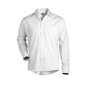 Men's Broadcloth Long Sleeve Dress Shirt, White