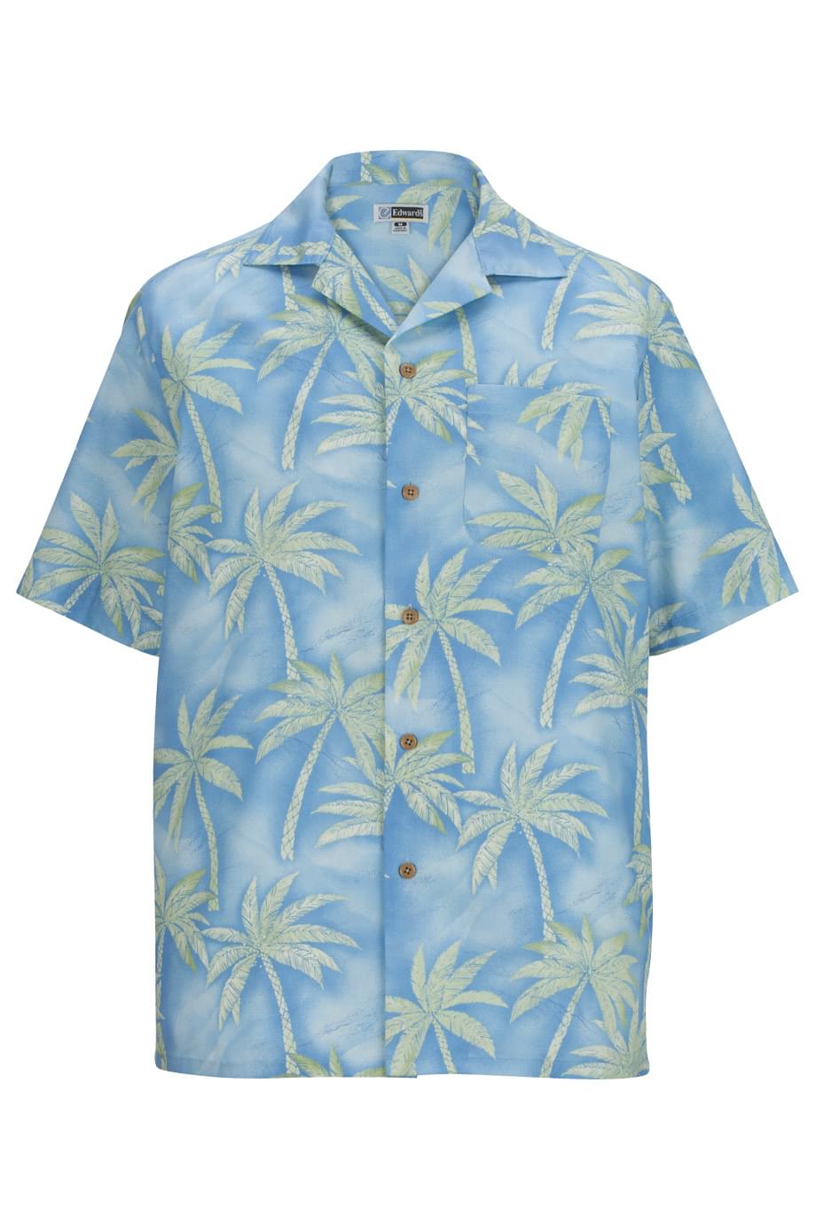 EDWARDS TROPICAL PALM TREE CAMP SHIRT