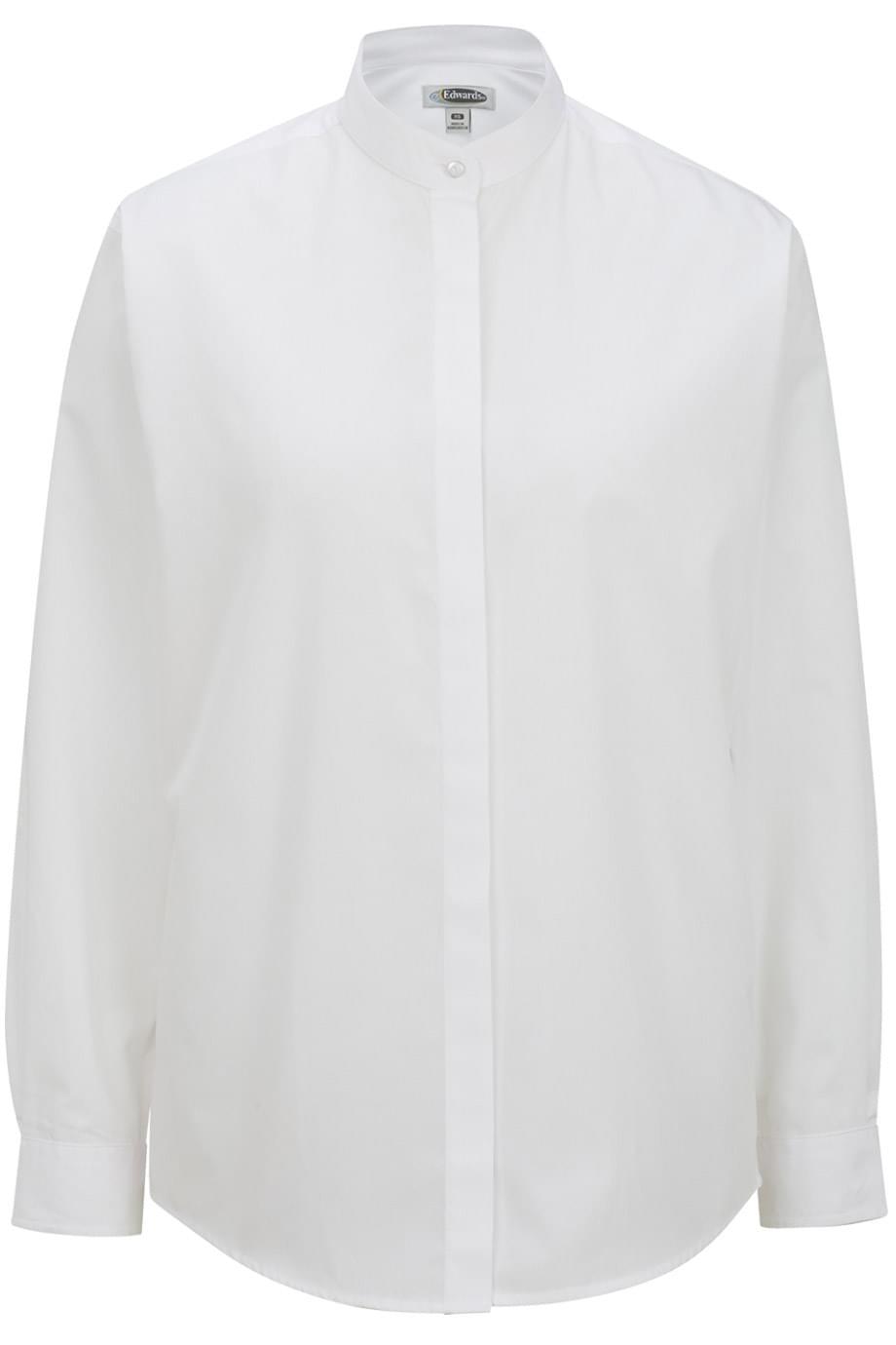 EDWARDS LADIES’ BANDED COLLAR SHIRT | Uniforms Today
