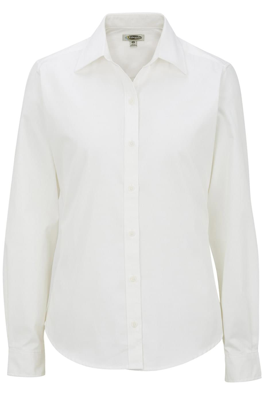 EDWARDS LADIES' COTTONPLUS LONG SLEEVE TWILL SHIRT