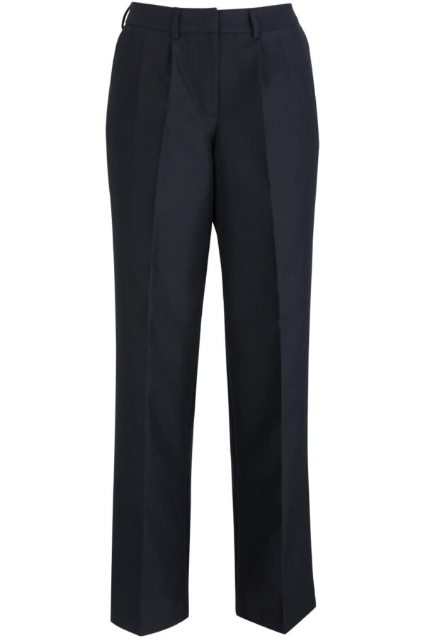 EDWARDS LADIES' PLEATED FRONT POLY/WOOL PANT