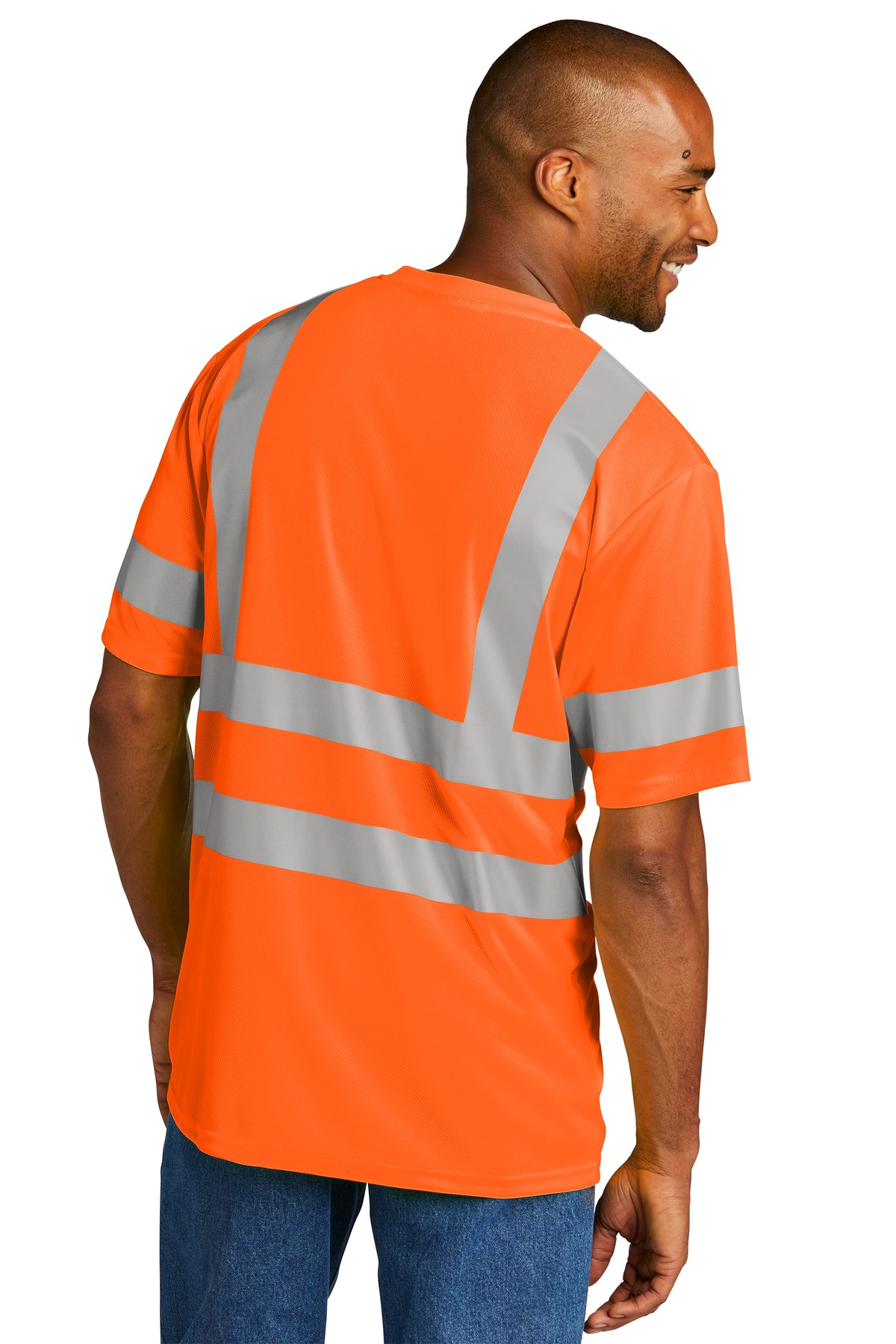 CornerStone ANSI 107 Class 3 Mesh Tee. CS202 - Image 2