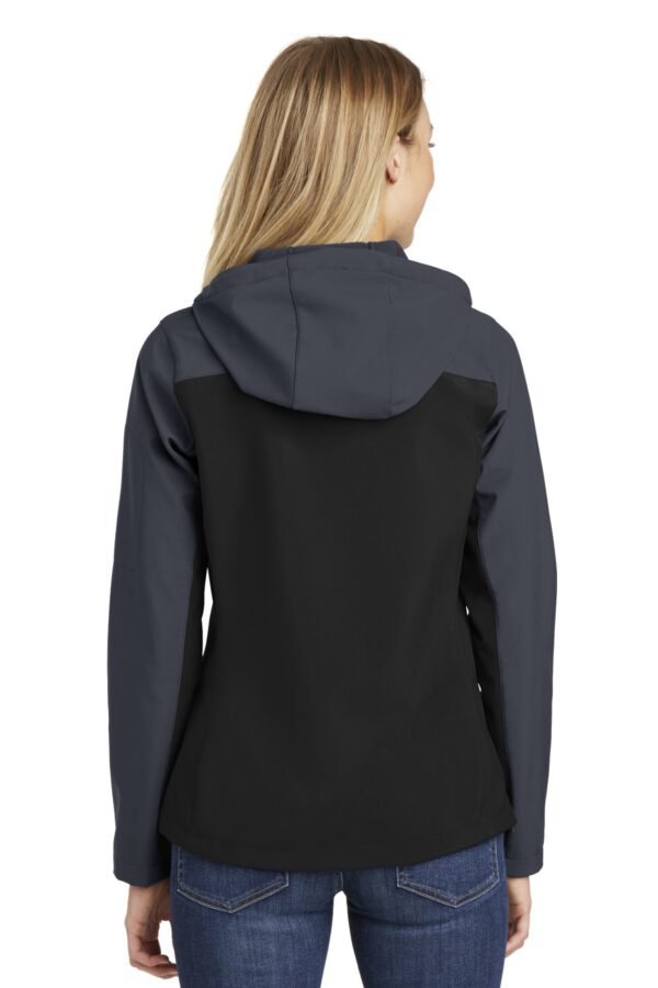 Port Authority Ladies Hooded Core Soft Shell Jacket. L335 - Image 2