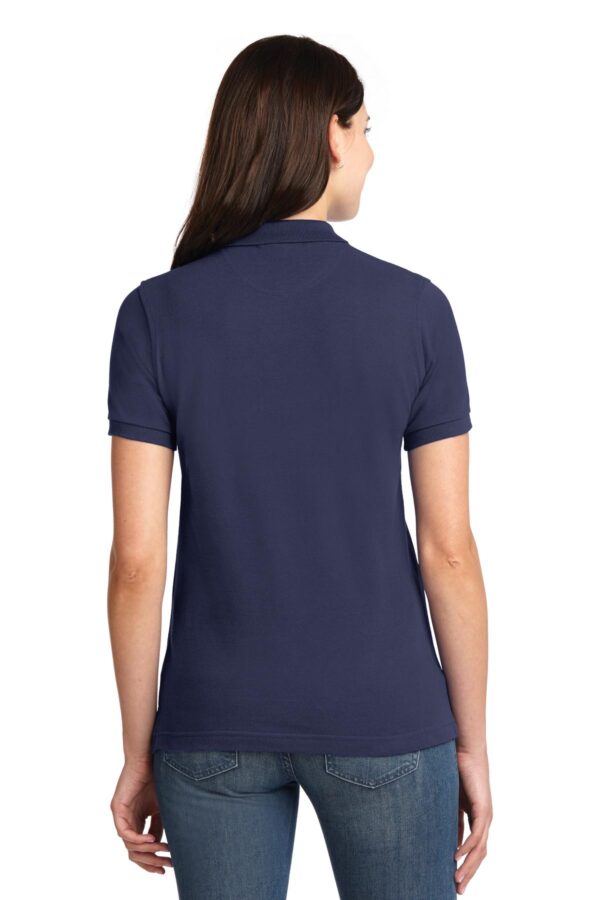 Port Authority Ladies Heavyweight Cotton Pique Polo.  L420 - Image 2