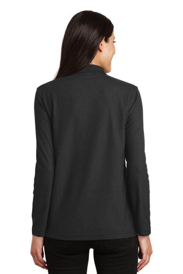 Port Authority Ladies  Silk Touch Long Sleeve Polo.  L500LS - Image 2