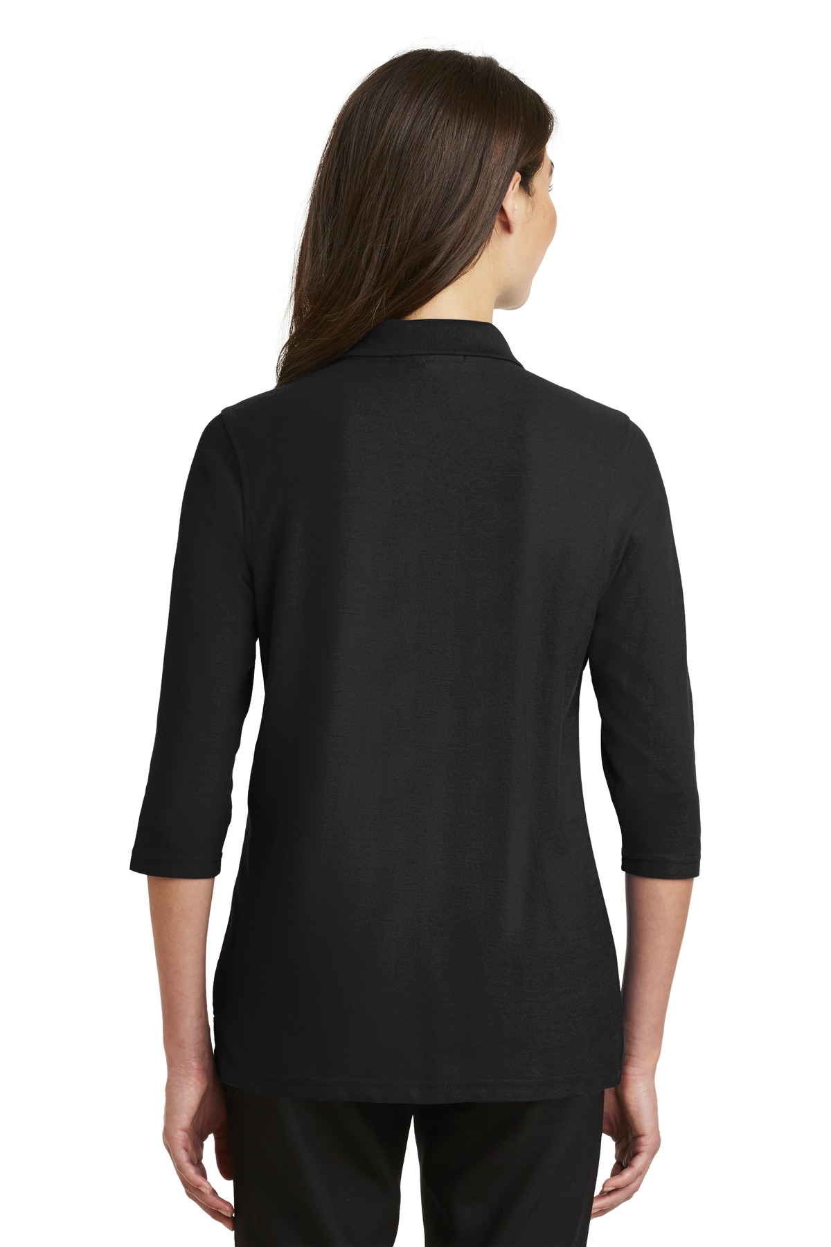 Port Authority Ladies Silk Touch 3/4-Sleeve Polo. L562 - Image 2