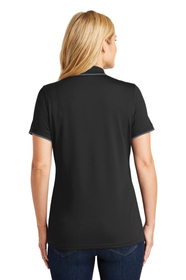Port Authority Ladies Dry Zone UV Micro-Mesh Tipped Polo. LK111 - Image 2