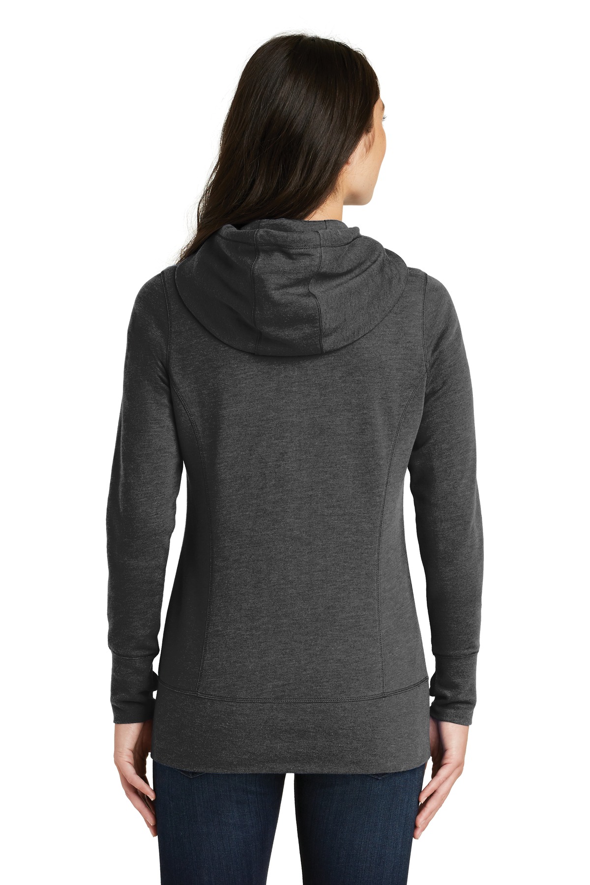 New Era  Ladies Tri-Blend Fleece Full-Zip Hoodie. LNEA511 - Image 2