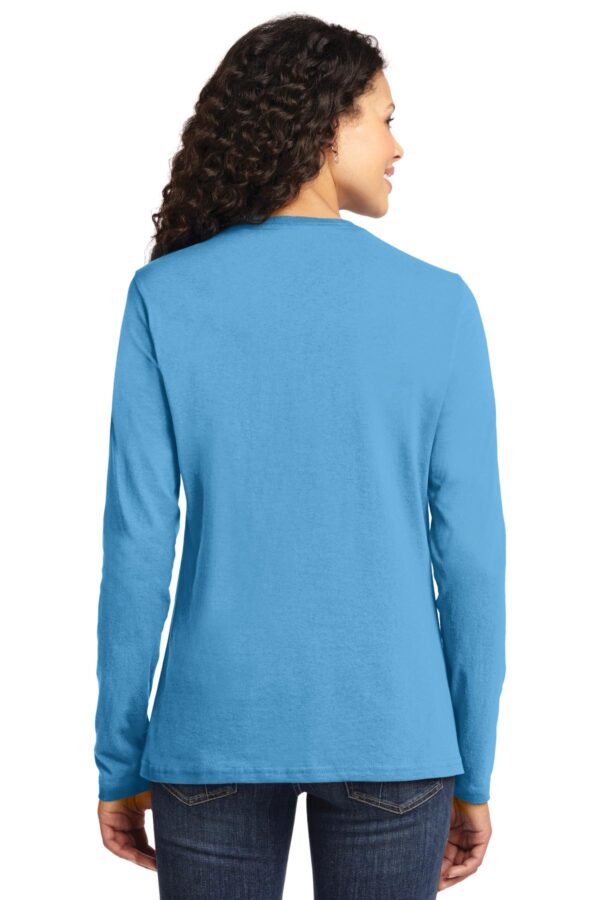 Port & Company Ladies Long Sleeve Core Cotton Tee. LPC54LS - Image 2