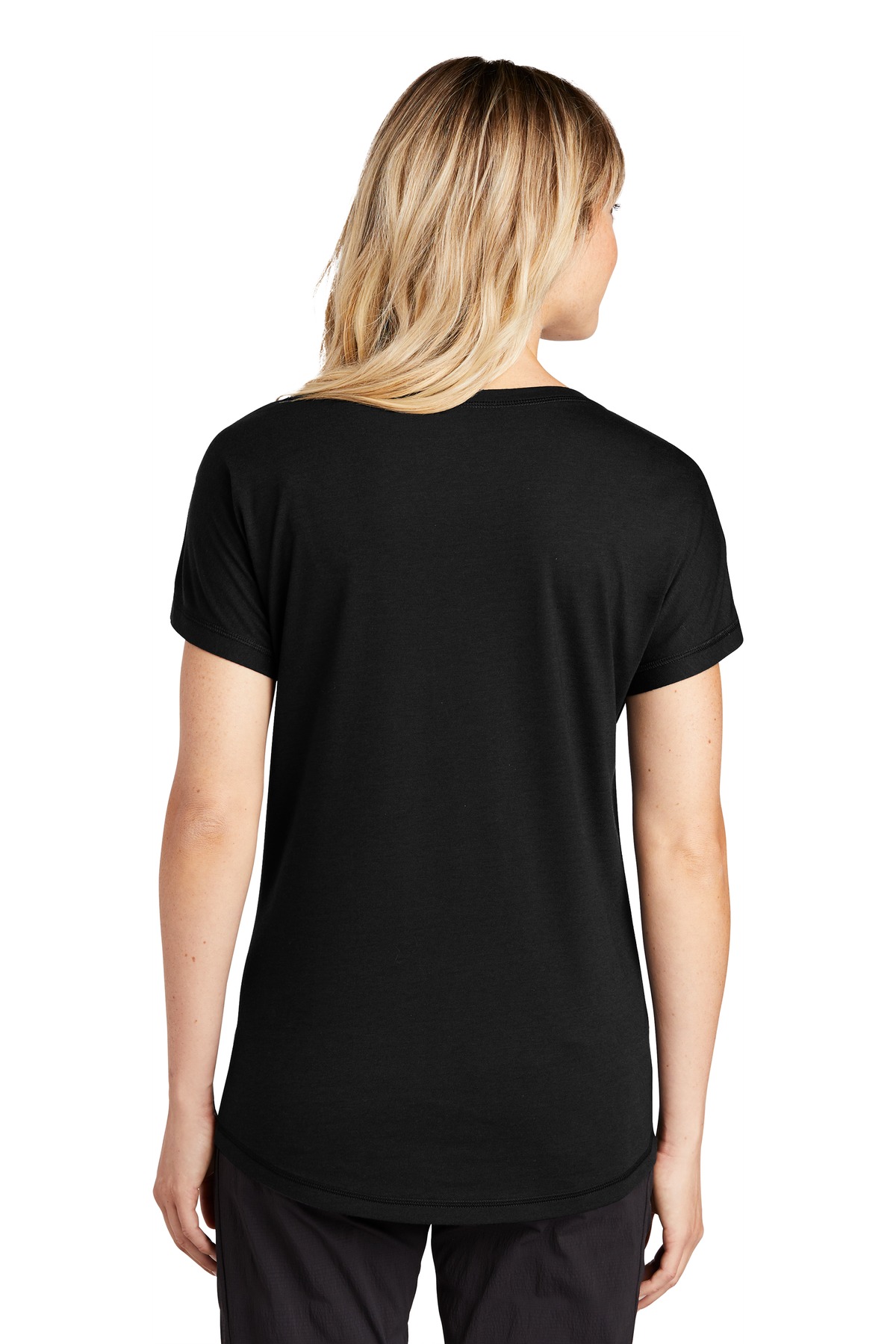 Sport-Tek Ladies PosiCharge Tri-Blend Wicking Dolman Tee. LST401 - Image 2