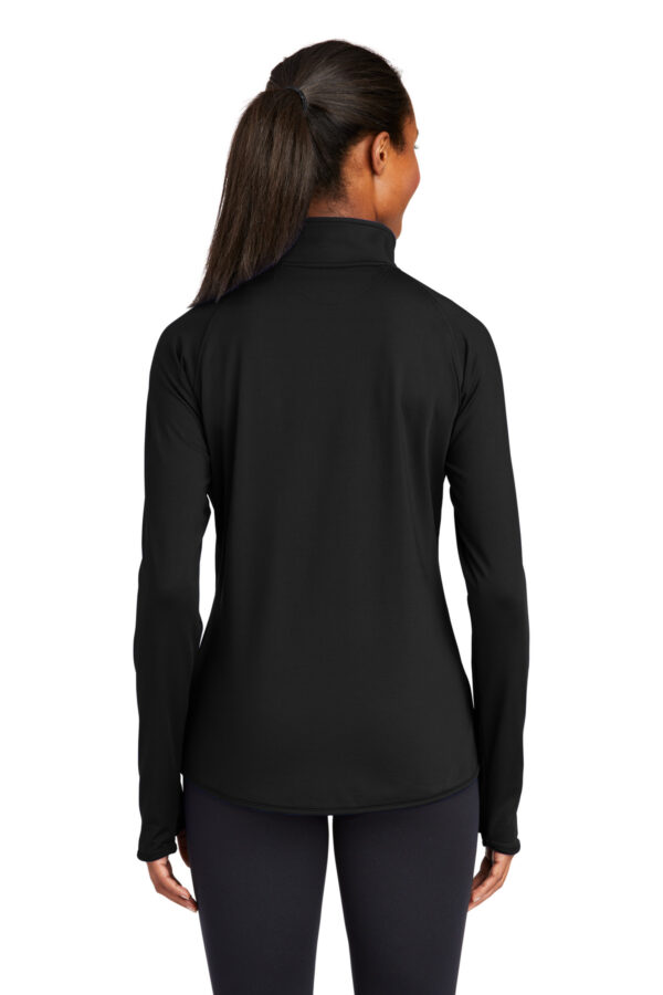 Sport-Tek Ladies Sport-Wick Stretch 1/2-Zip Pullover. LST850 - Image 2