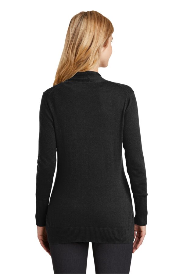 Port Authority Ladies Open Front Cardigan Sweater. LSW289 - Image 2