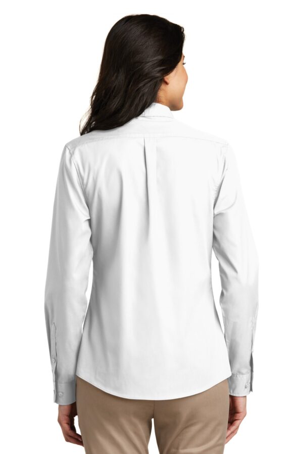 Port Authority Ladies Long Sleeve Carefree Poplin Shirt. LW100 - Image 2
