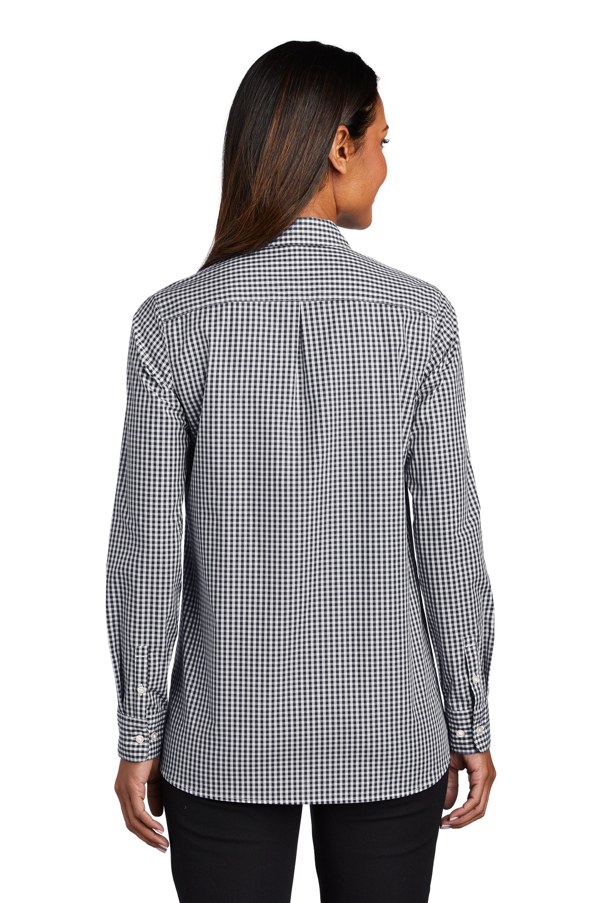 Port Authority Ladies Broadcloth Gingham Easy Care Shirt LW644 - Image 2