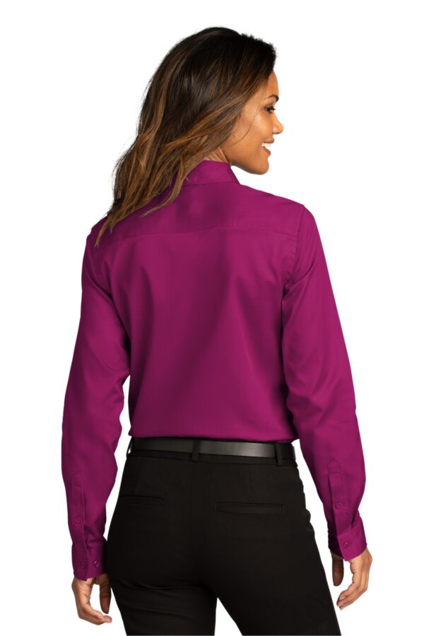 Port Authority Ladies Long Sleeve SuperPro ReactTwill Shirt. LW808 - Image 2