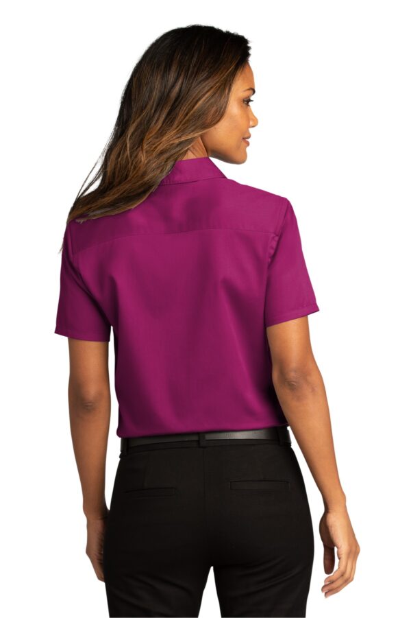 Port Authority Ladies Short Sleeve SuperPro ReactTwill Shirt. LW809 - Image 2