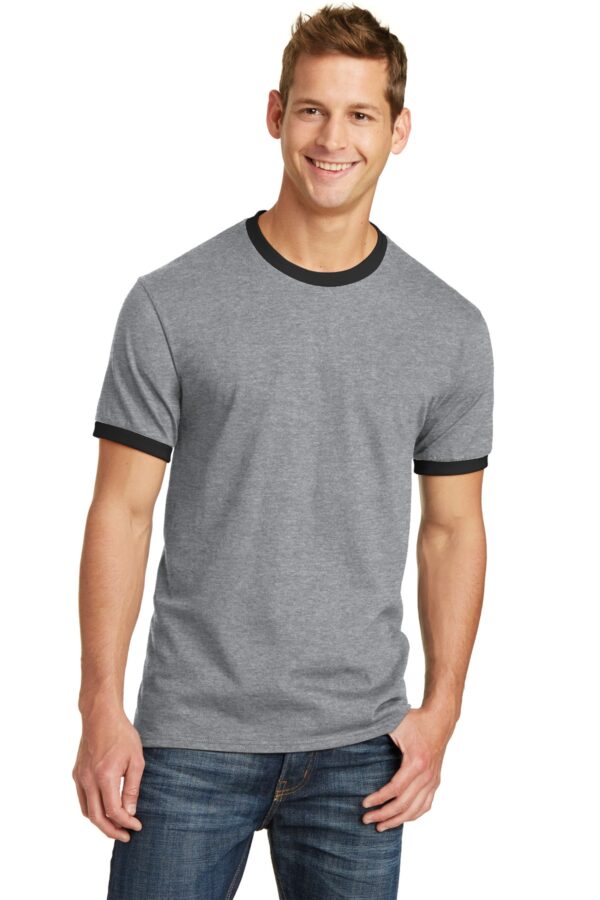 Port & Company Core Cotton Ringer Tee.  PC54R