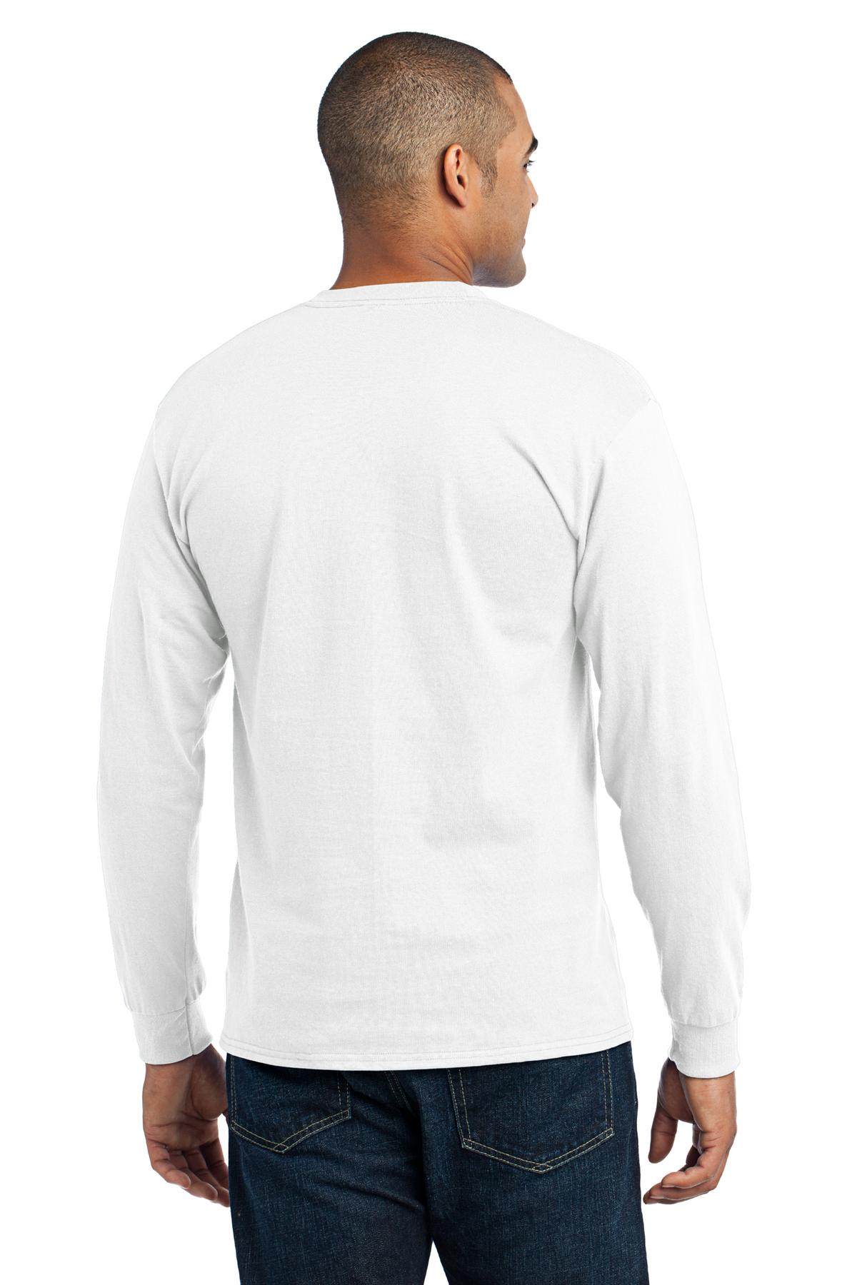 Port & Company Tall Long Sleeve Core Blend Tee. PC55LST - Image 2