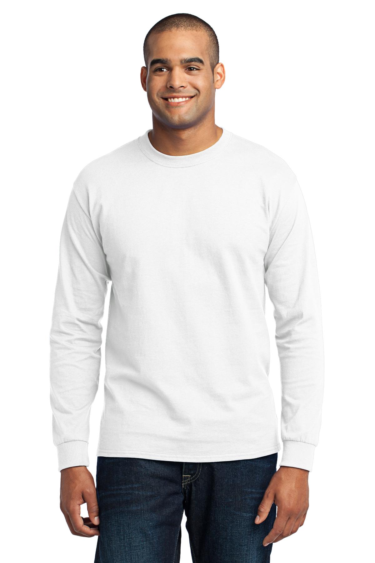 Port & Company Tall Long Sleeve Core Blend Tee. PC55LST