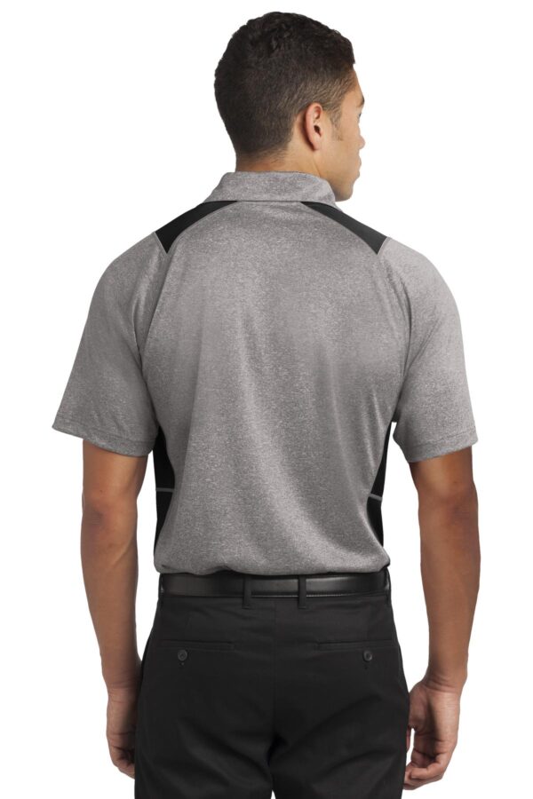 Sport-Tek Heather Colorblock Contender Polo. ST665 - Image 2