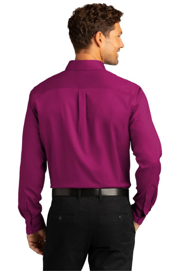 Port Authority Long Sleeve SuperPro React Twill Shirt. W808 - Image 2