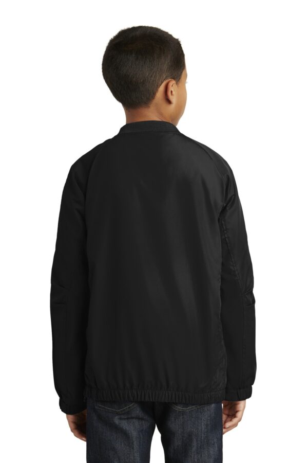 Sport-Tek Youth V-Neck Raglan Wind Shirt. YST72 - Image 2
