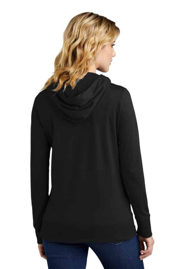 District Women's Featherweight French Terry Full-Zip Hoodie DT673 - Image 2