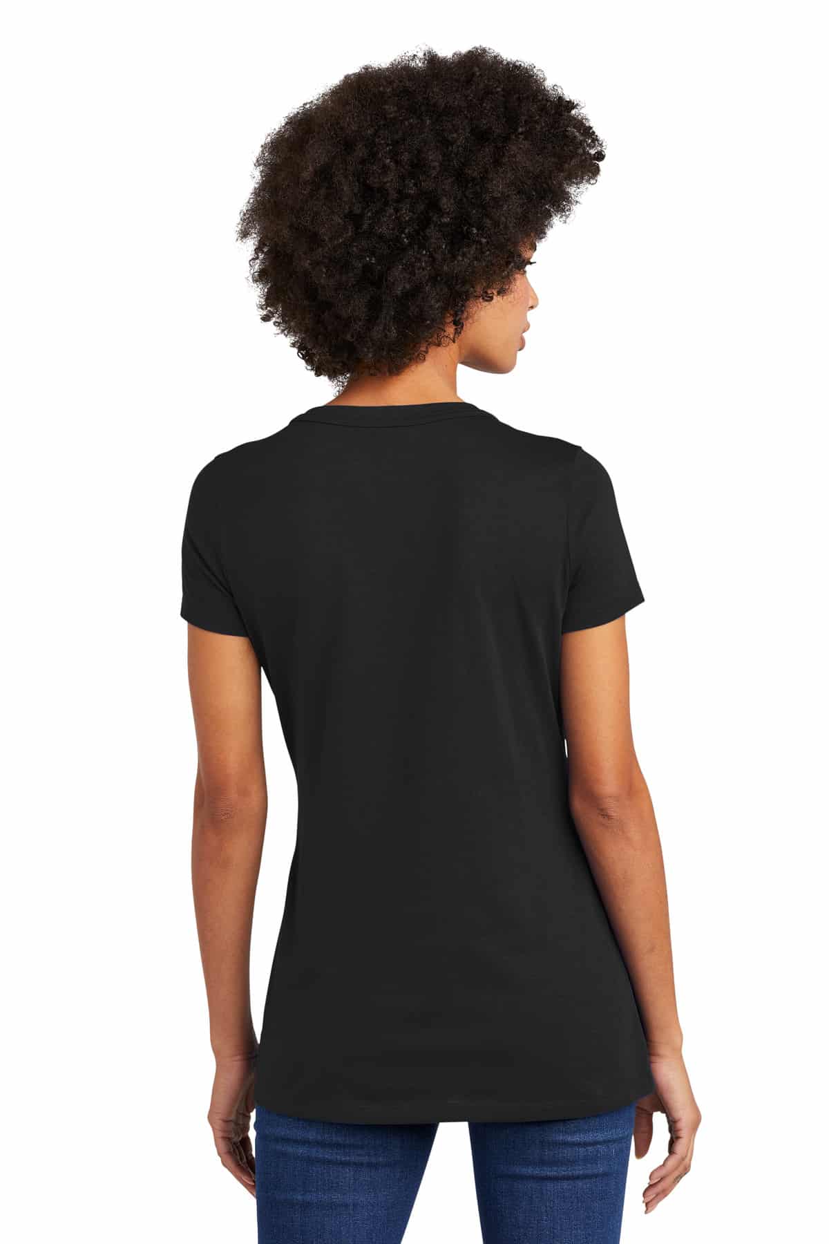 New Era  Ladies Heritage Blend V-Neck Tee. LNEA101 - Image 2