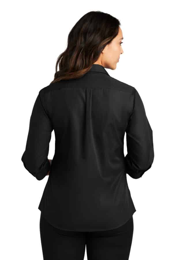 Port Authority Ladies 3/4-Sleeve Carefree Poplin Shirt. LW102 - Image 2