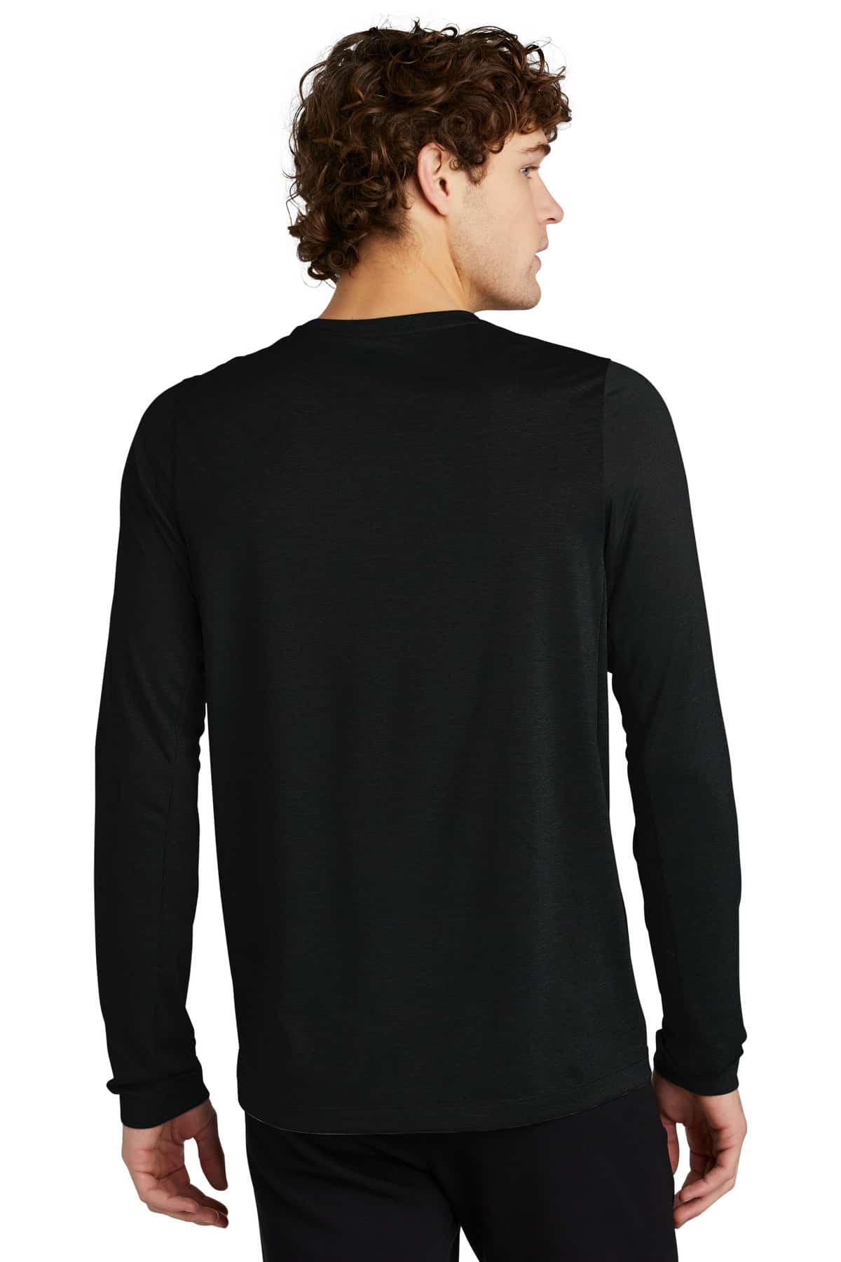New Era Series Performance Long Sleeve Crew Tee. NEA201 - Image 2