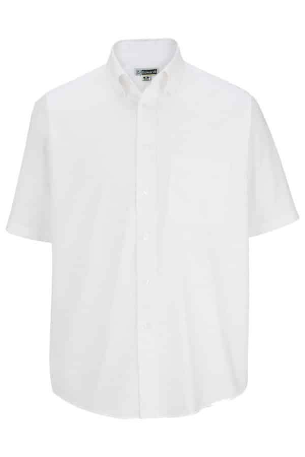 EDWARDS MEN'S SHORT SLEEVE OXFORD SHIRT