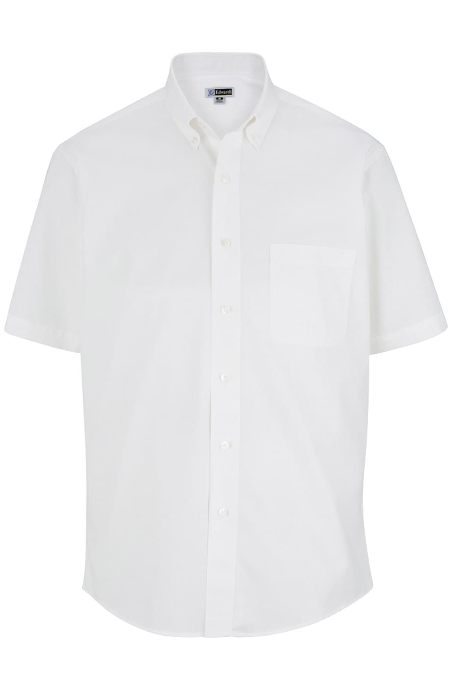 EDWARDS MEN'S LIGHTWEIGHT SHORT SLEEVE POPLIN SHIRT