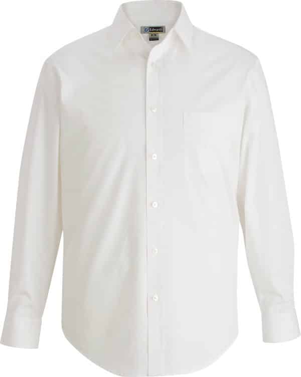 EDWARDS MENS ESSENTIAL BROADCLOTH SHIRT LONG SLEEVE