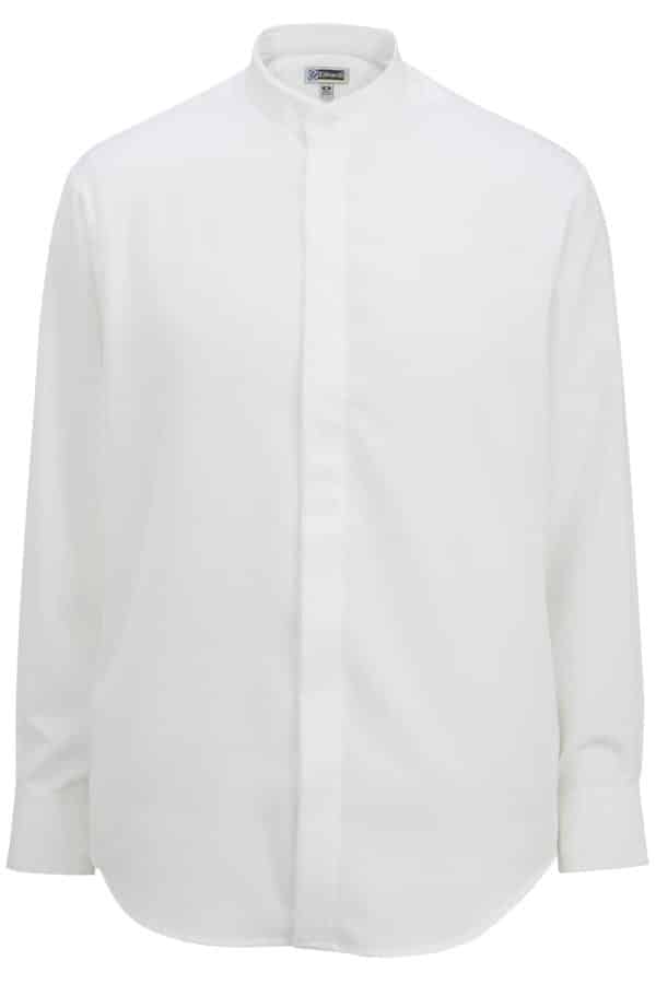 EDWARDS MEN'S BATISTE BANDED COLLAR SHIRT