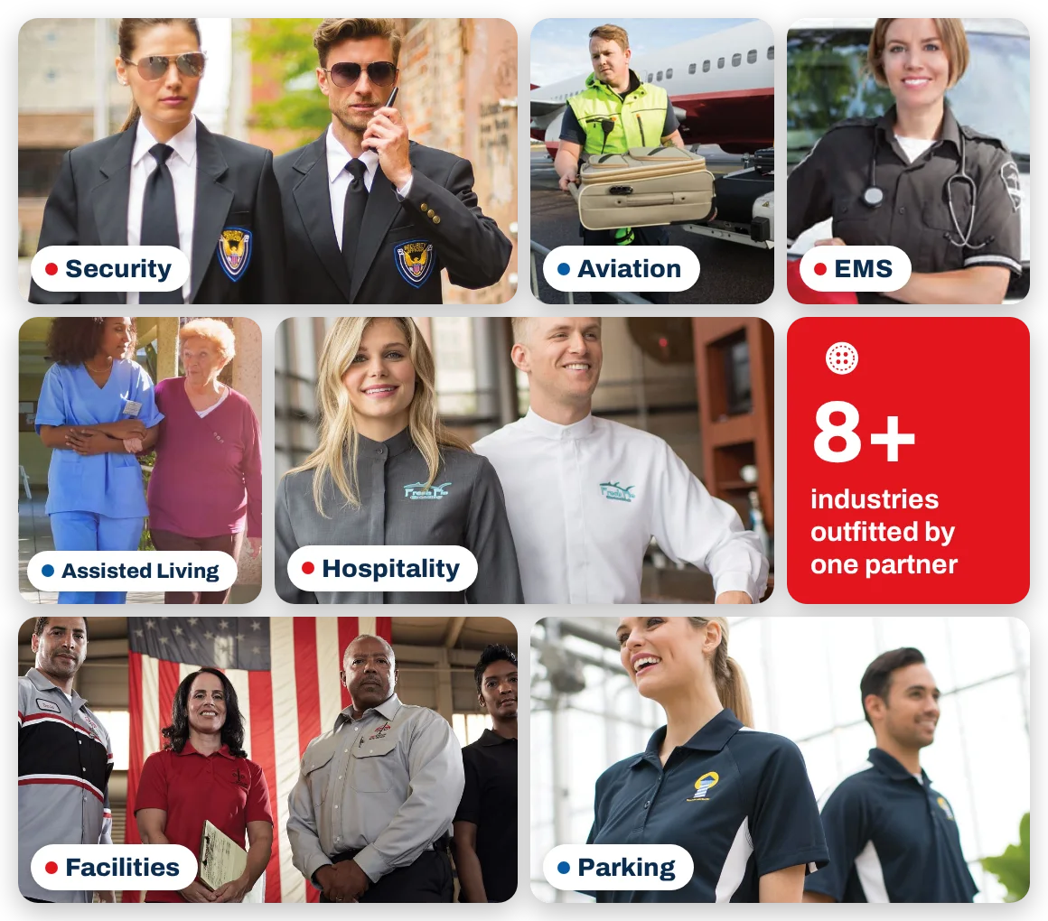 Uniforms Today serves security, aviation, EMS, assisted living, hospitality, facilities and parking teams